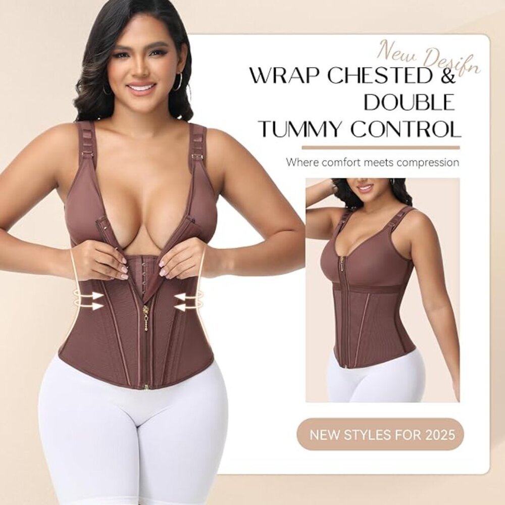 SHAPSHE Waist Trainer Corset for Women Tummy Control